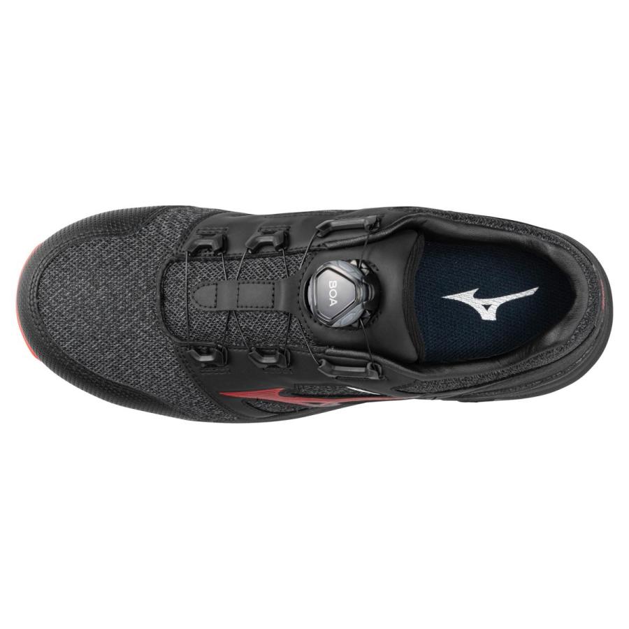 ミズノ オールマイティ LSII52L BOA ブラック×レッド F1GA220209 安全