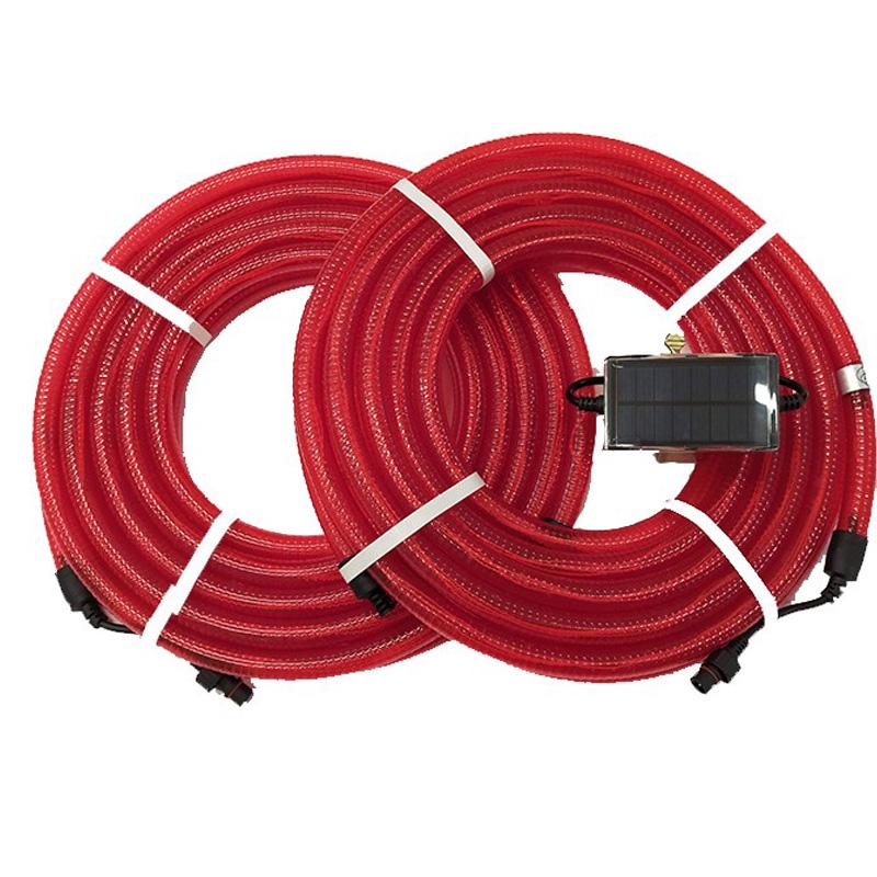 ソーラー式LEDチューブライト 10m×2本+ソーラー本体 点滅 20mセット