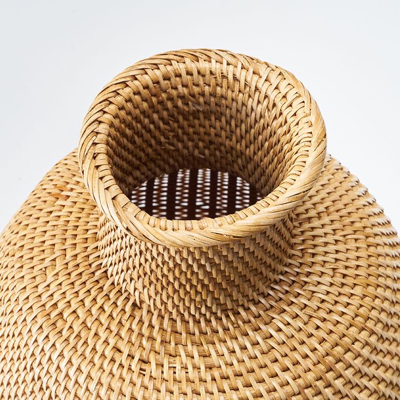 バスケット かご バンブー 竹 深型 壺 つぼ 収納 オブジェ ドライ