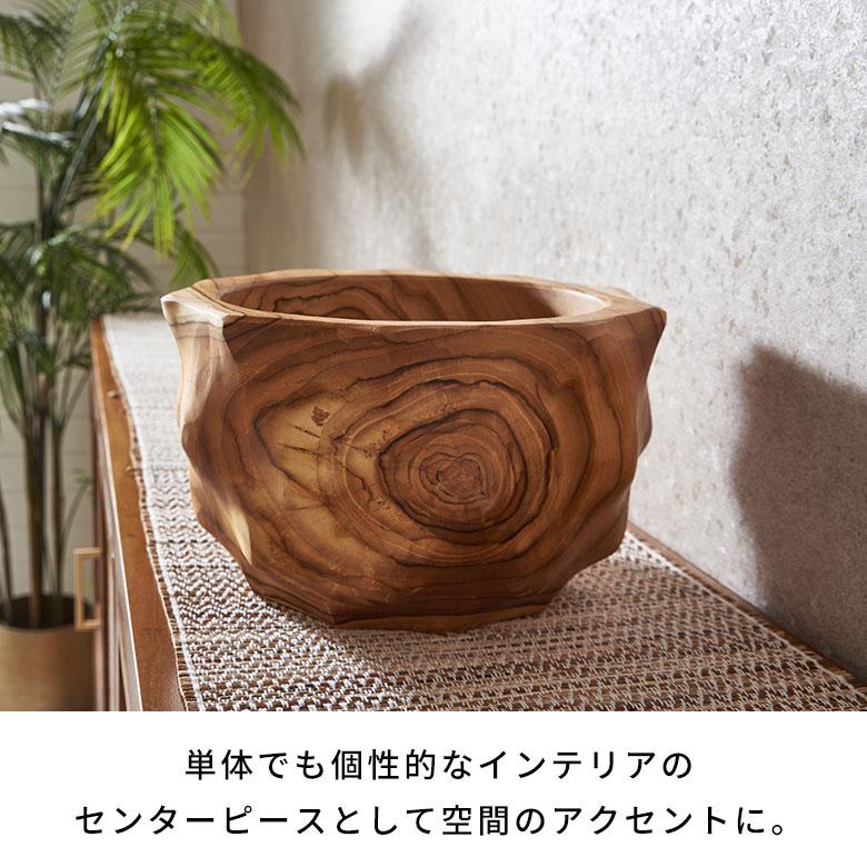 マルチボウル 木製 ボウル チーク材 木の器 ウッドボウル 小物置き