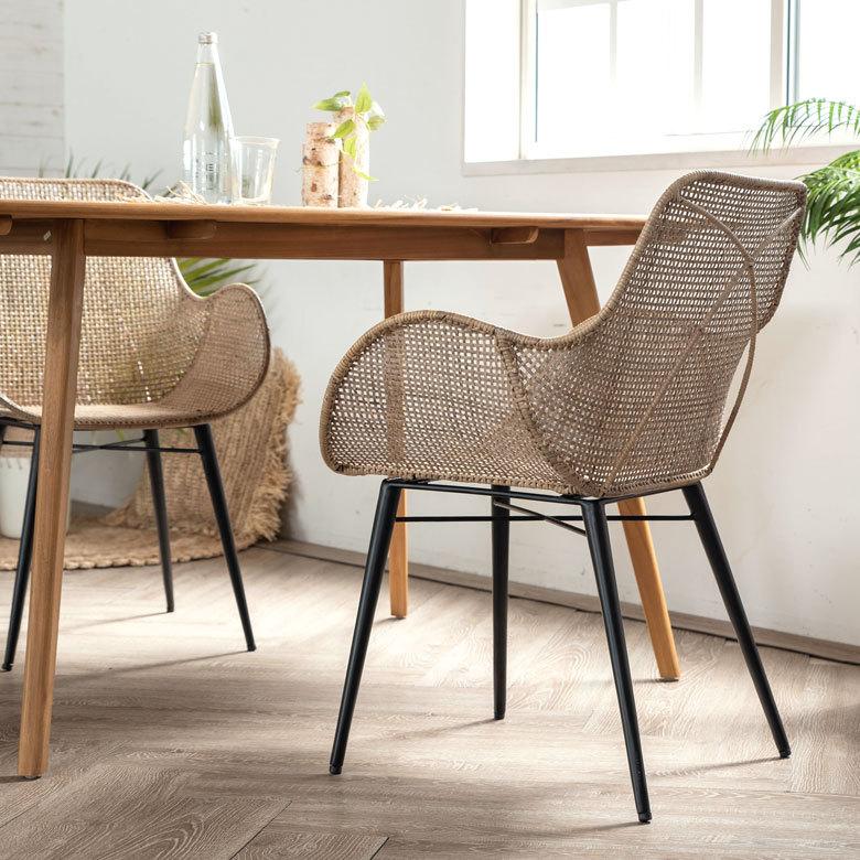 2脚セット チェア ダイニングチェア ラタンチェアー ラタン家具 ラタン