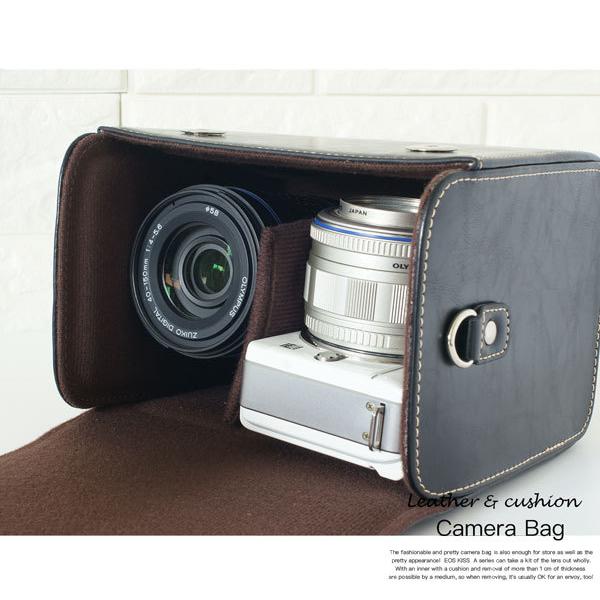 レザーカメラケース しっかり保護 オシャレなレザーアンティーク