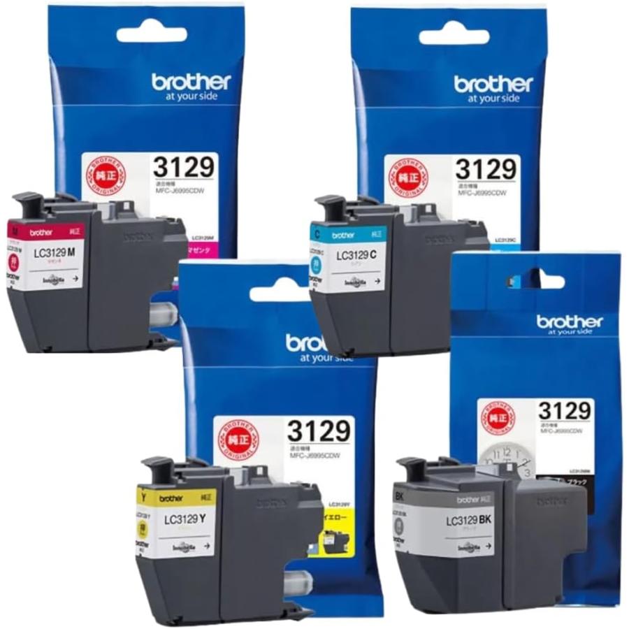 ブラザー工業 LC3129-4PK 純正 brother インクカートリッジ 大容量 4色
