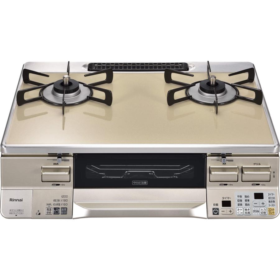 リンナイ（Rinnai） ガスコンロ RTS65AWK14RGA-C ラクシエ 59cm/水なし