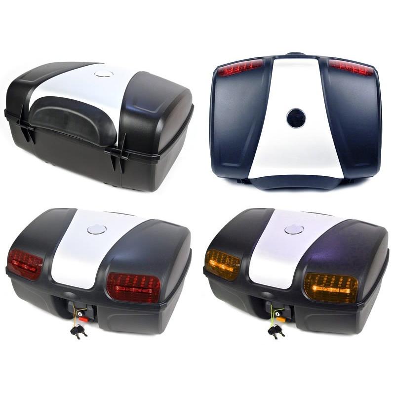 AG-86 リアボックス (容量47L) LEDストップランプ付 バイク 大容量