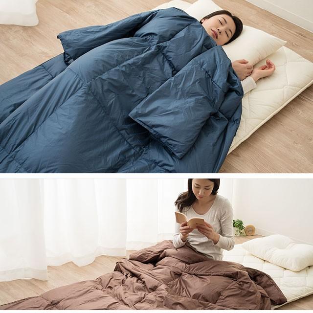 EMOOR（エムール） 羽毛 かいまき 布団 かいまき布団 あったか 着る