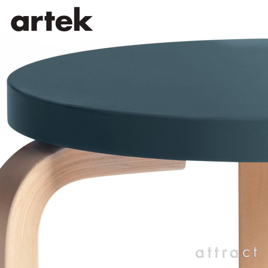 artek（アルテック） STOOL 60 スツール 3本脚 バーチ材 座面（ブルー