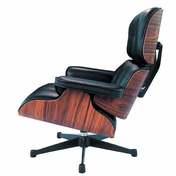 イームズ ラウンジチェア＆オットマン 2点セット ローズウッド 本革