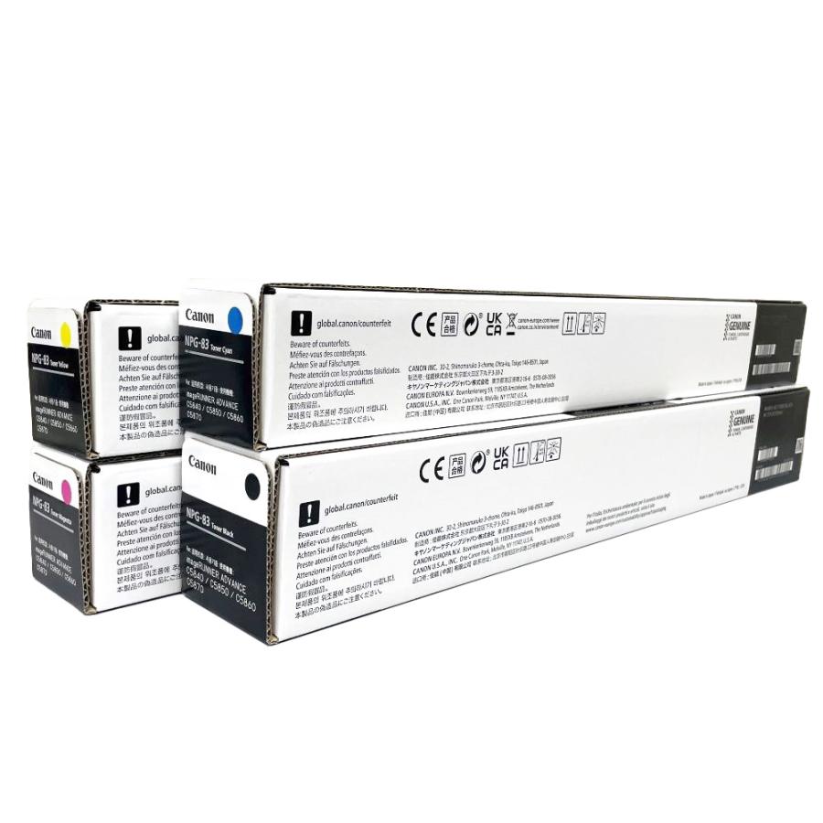 imageRUNNER キャノン 純正トナーカートリッジ NPG-83 4色セット