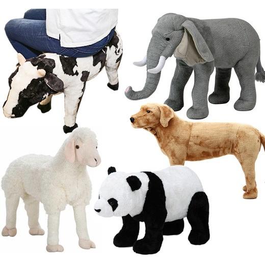 スツール 乗って遊べる 動物 椅子 座れる ぬいぐるみ いす 耐荷重 約
