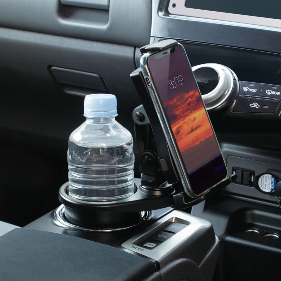 槌屋ヤック YAC ドリンクインタブレットホルダー ZE47 ブラック