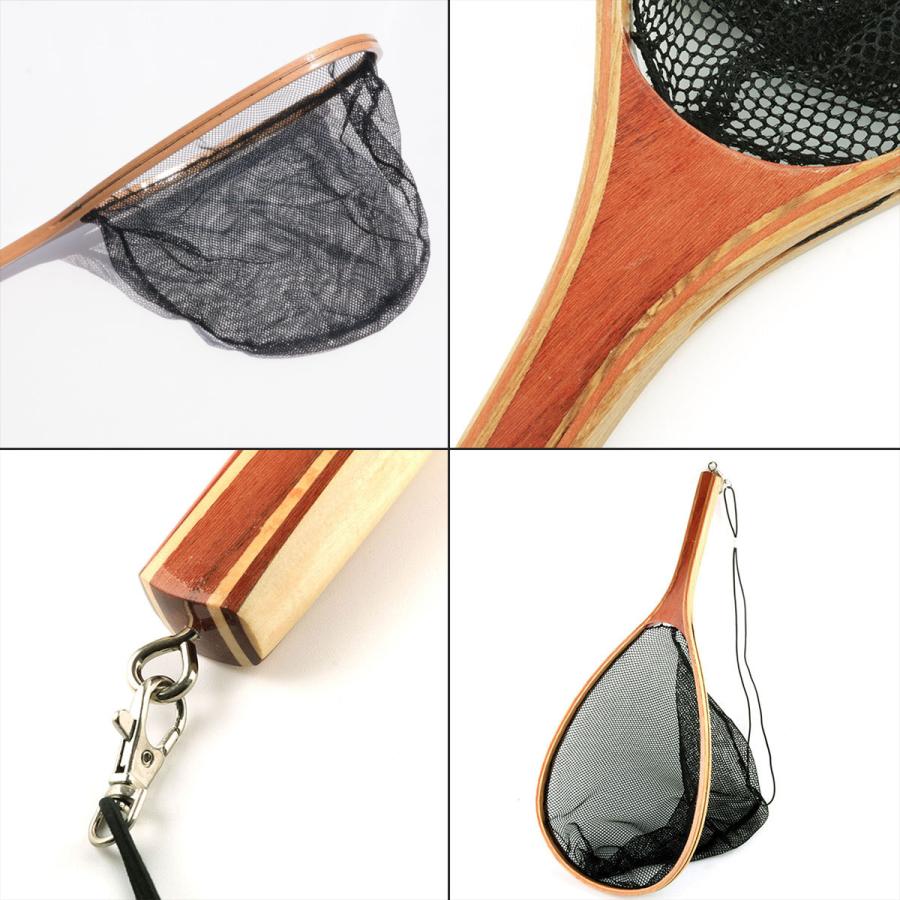 ランディングネット 木製トラウト 網 40サイズ 本流 渓流 管理釣り場