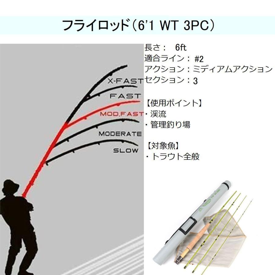 フライフィッシング 入門セット #1 フライロッド フライリール フライ