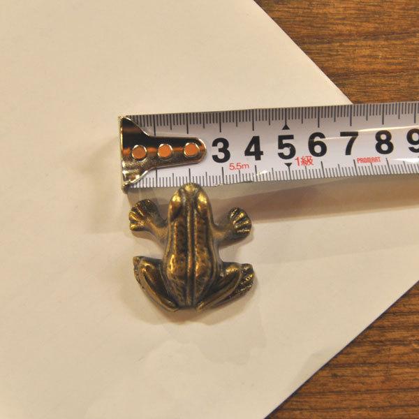 ペーパーウェイト 真鍮 ブラス 蛙 カエル型 文鎮 インテリアパーツ