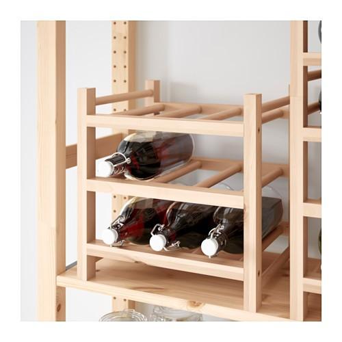 イケア（IKEA） ボトルラック ワインラック木製 9本用 無垢材