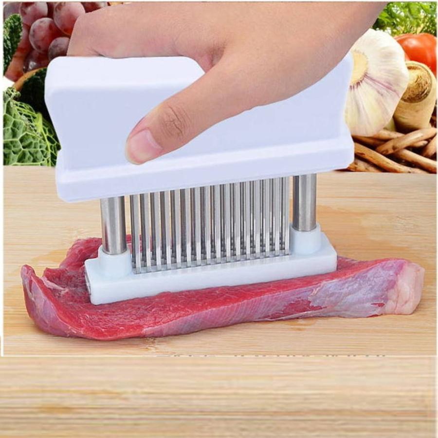 肉たたき ミートテンダライザー 48本刃 肉筋切り器 ステンレス製 肉