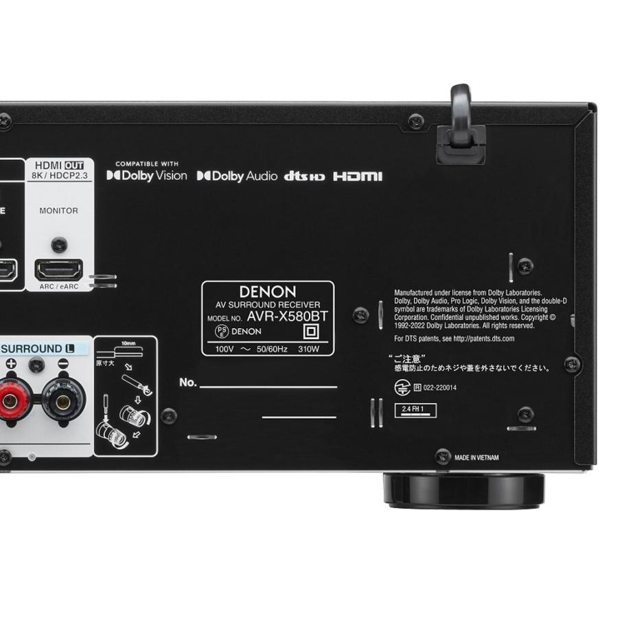 DENON（デノン） AVR-X580BT DENON AVアンプ : アバックYahoo!店