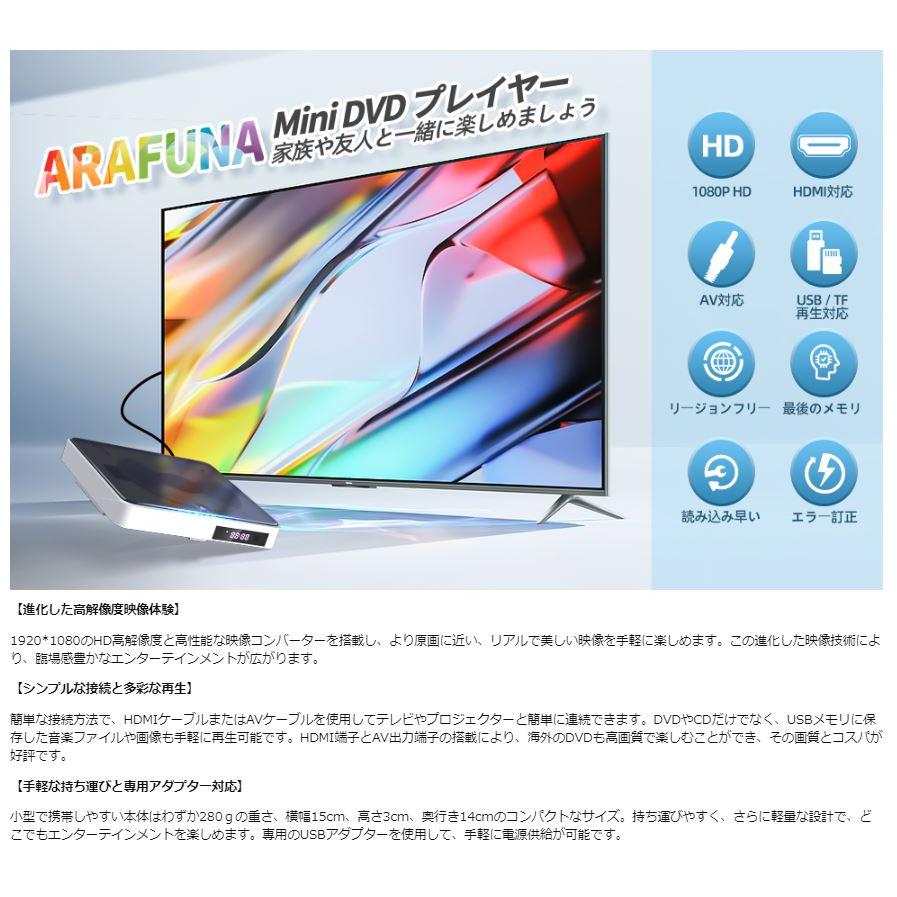 ミニ DVDプレーヤー 携帯式 リージョンフリー CPRM対応 テレビや
