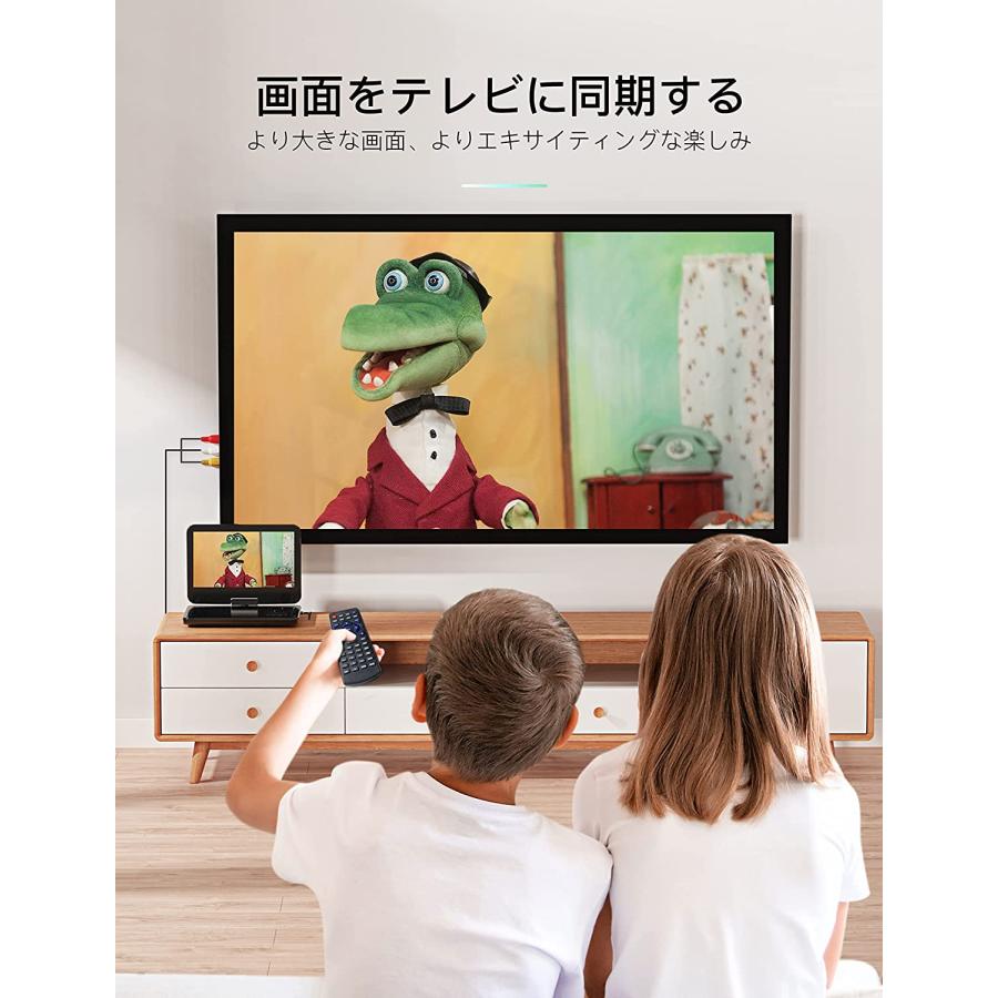 ポータブルDVDプレーヤー 12.5型 YOTON車用 10.5インチHDスイベル