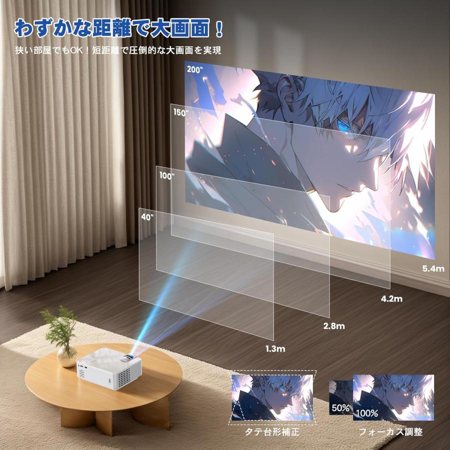 プロジェクター 9500lm 100