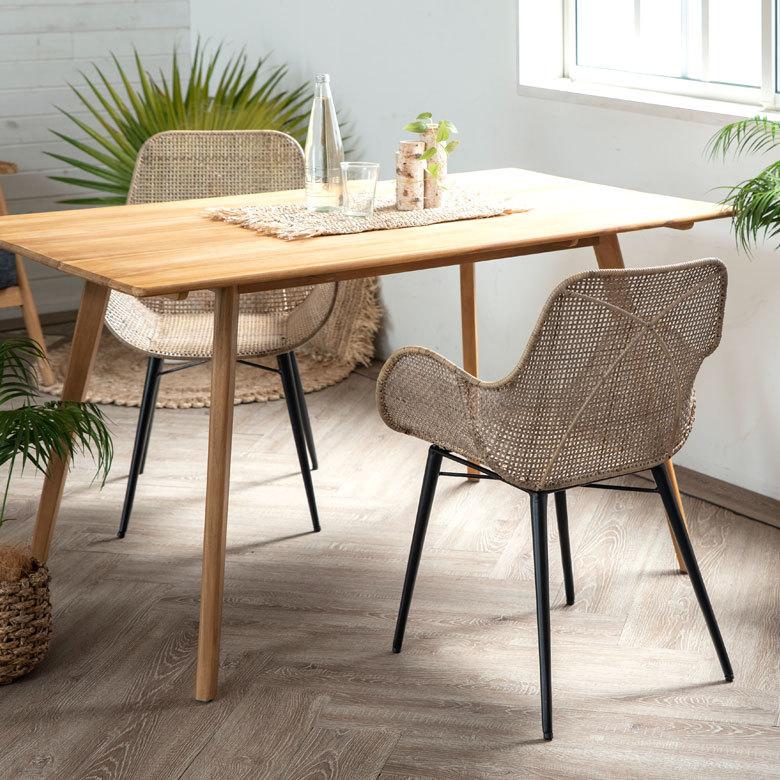 2脚セット チェア ダイニングチェア ラタンチェアー ラタン家具 ラタン