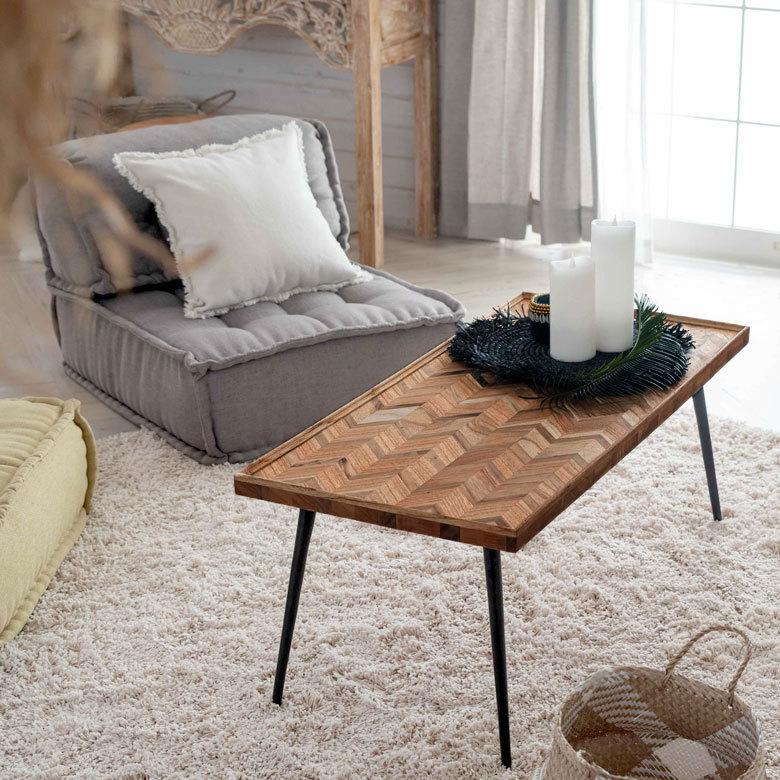 センターテーブル コーヒーテーブル ローテーブル アイアン脚 テーブル