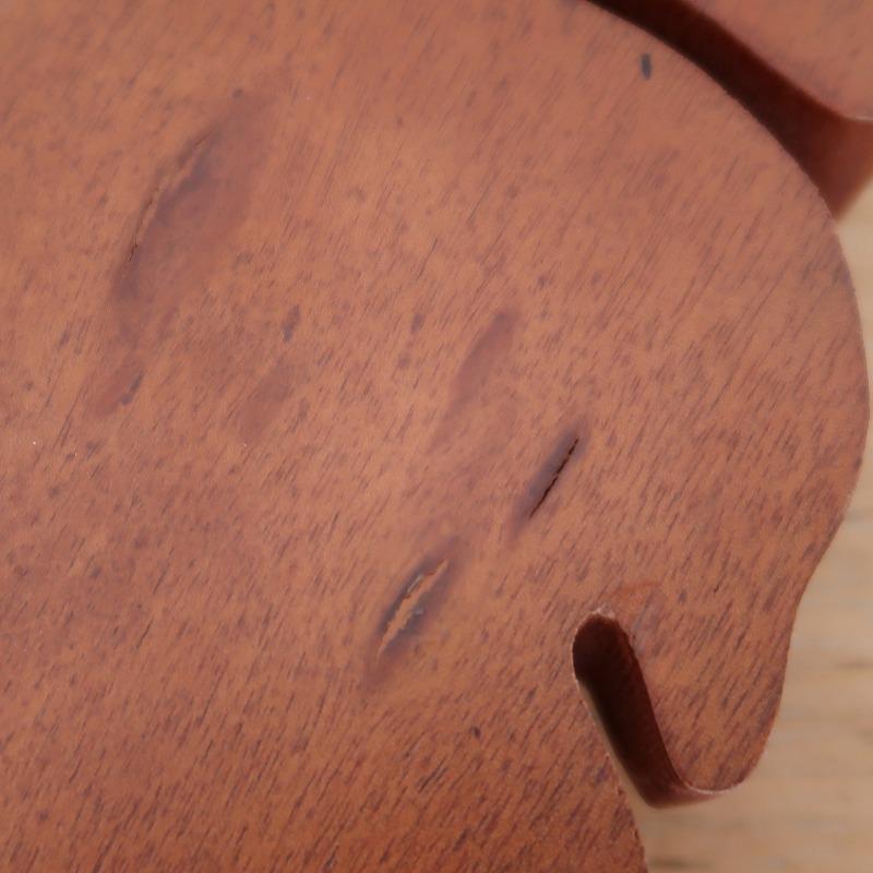 モンステラリーフ 木彫りのネームプレート 表札 鈴木 SUZUKI