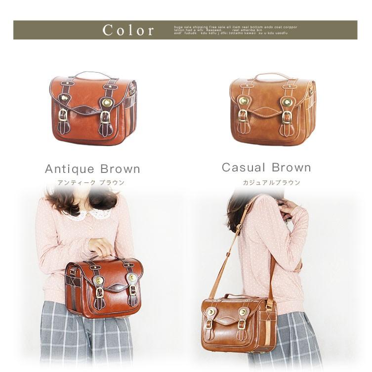 カメラバッグ ショルダータイプ たっぷり入るLサイズ アンティーク調