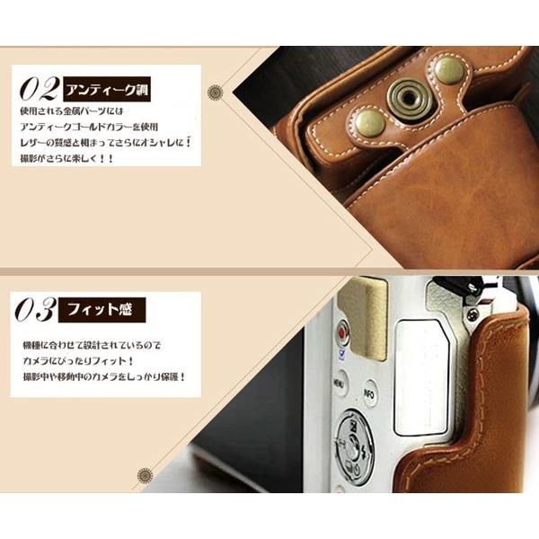 OLYMPUS PEN レザーカメラケース オリンパス E-PL9 E-PL8 E-PL7用 お