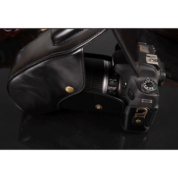 レザーカメラケース CANON EOS Kiss X10i X9i X8i Eos 9000D 8000D