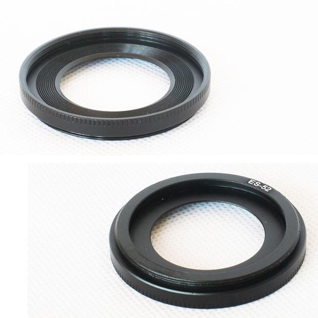 Canon レンズフード ES-52 互換品 一眼レフ用交換レンズ EF-S24mm F2.8