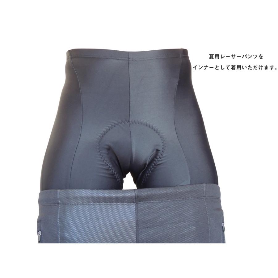 ウインドブレークタイツ サイクルパンツ パッドなしタイプ メンズ 冬用