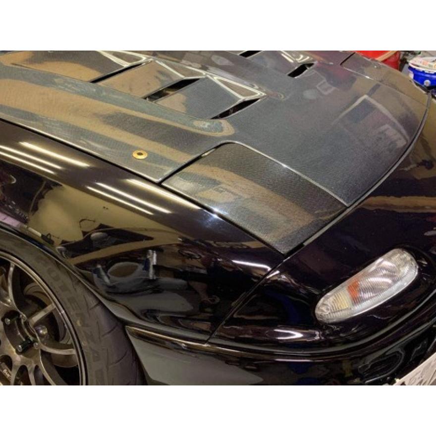 NA ロードスター ドライカーボン製 リトラクタブル ヘッドライトカバー