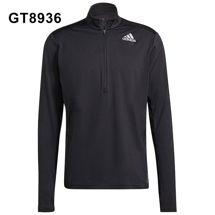 adidas 長袖ウェア 【2XL】 グレー ブラック ハーフジップ ハイネック