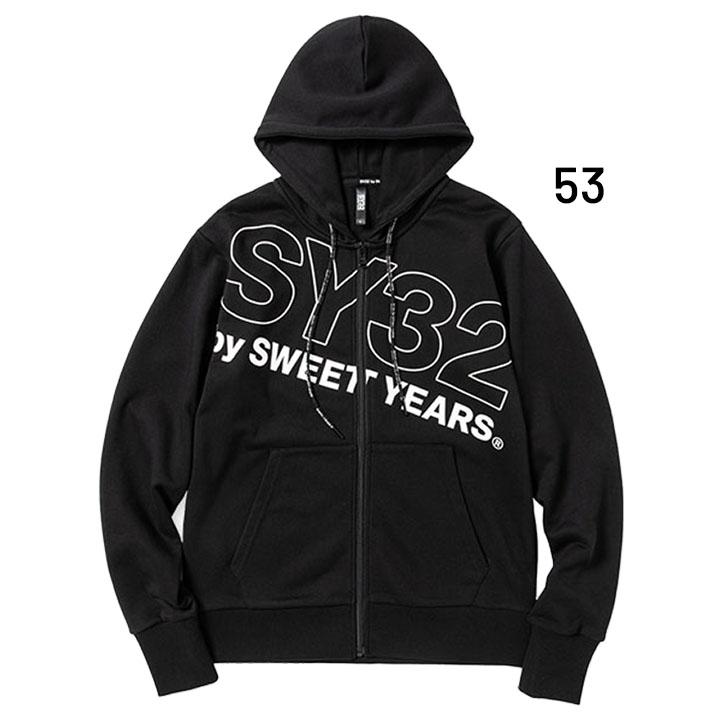 スウェット パーカー メンズ フルジップ フーディ SY32 by SWEET YEARS
