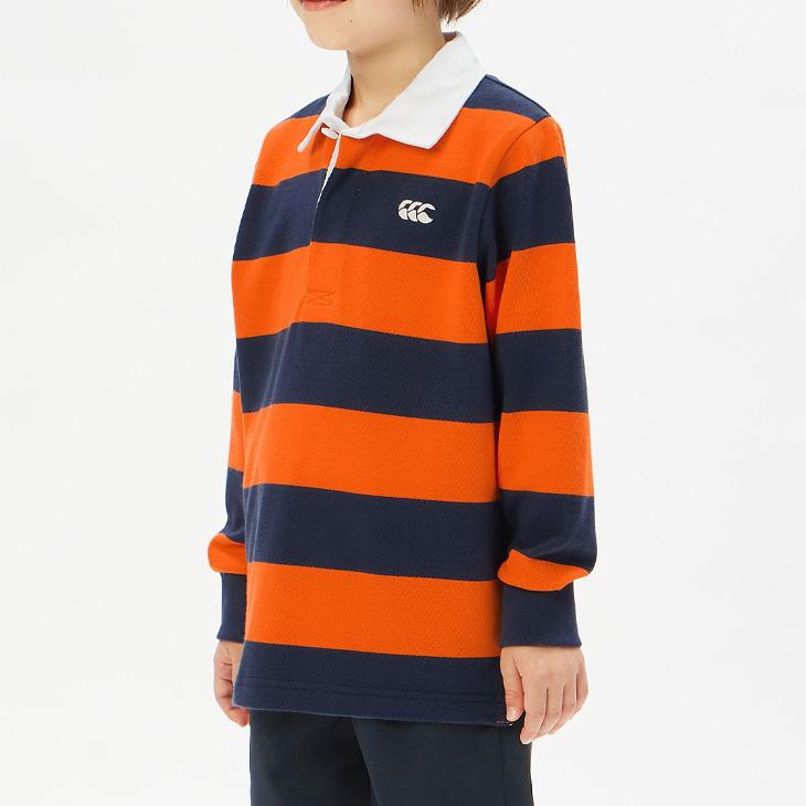 キッズ カンタベリー 長袖 ラガーシャツ canterbury ラグビージャージ