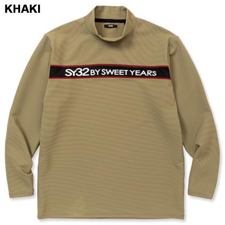 SY32 by SWEET YEARS GOLF メンズ モックネック 長袖シャツ スウィート