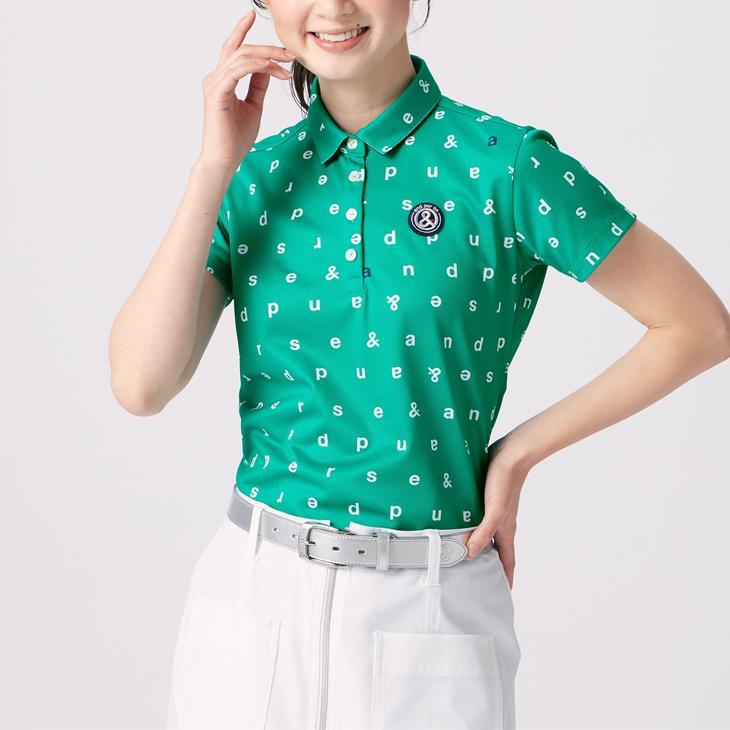 and per se（アンパスィ） 半袖 ポロシャツ レディース ゴルフウェア