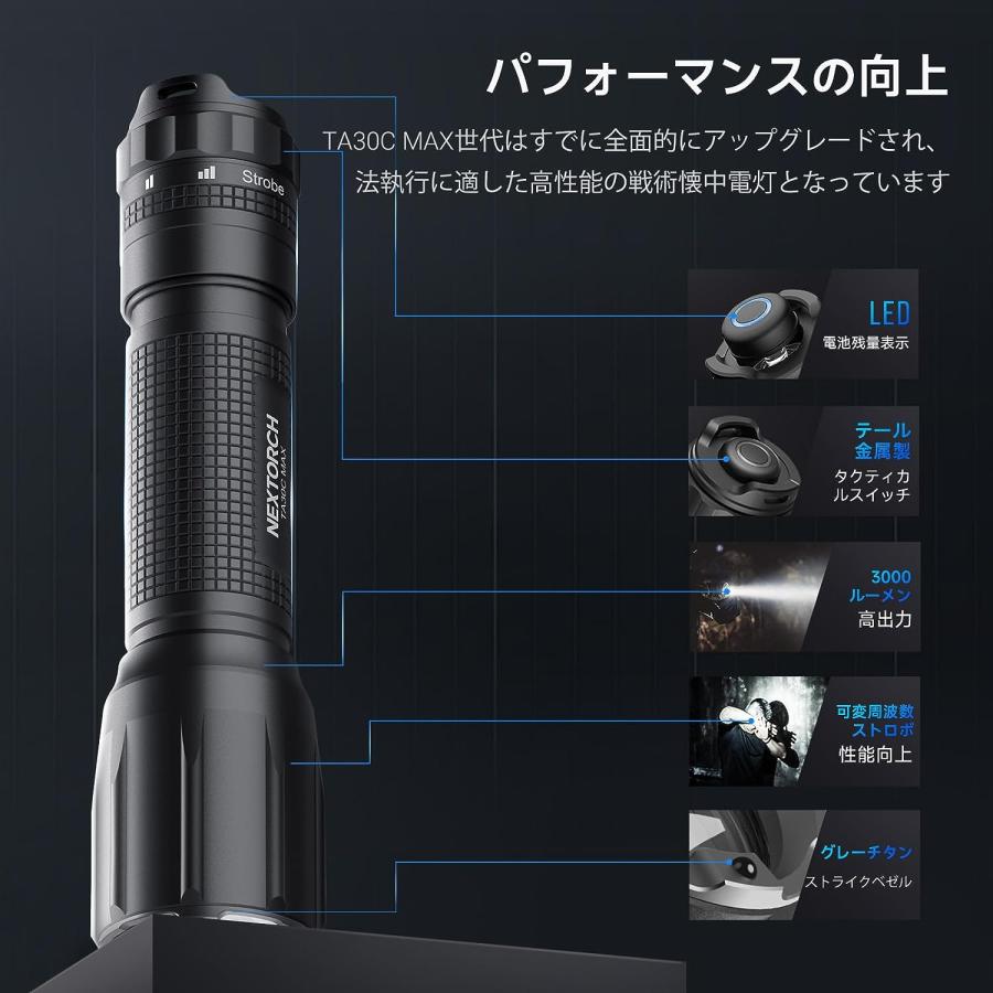 NEXTORCH（ネクストーチ） NEXTORCH TA30C MAX LED 懐中電灯 高輝度