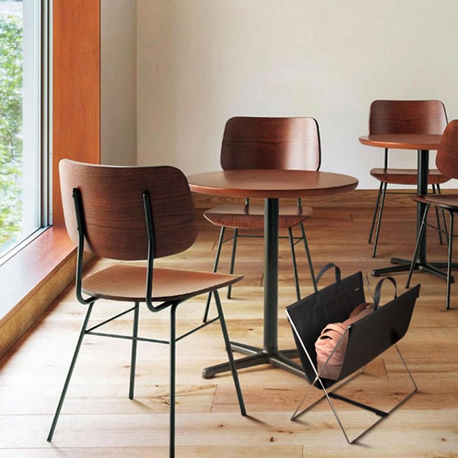 SAKI(サキ) セルフワゴン・レザー調PVC ブラウン R-357 手荷物入れ