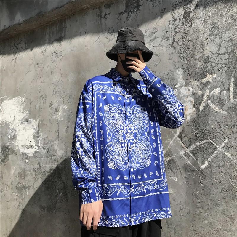 At Marvelous（アットマーベラス） ペイズリーパネルビッグシャツ 長袖