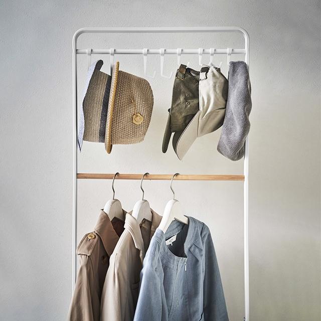 tower 山崎実業 タワー ハンガーラック 帽子収納フック付き コート