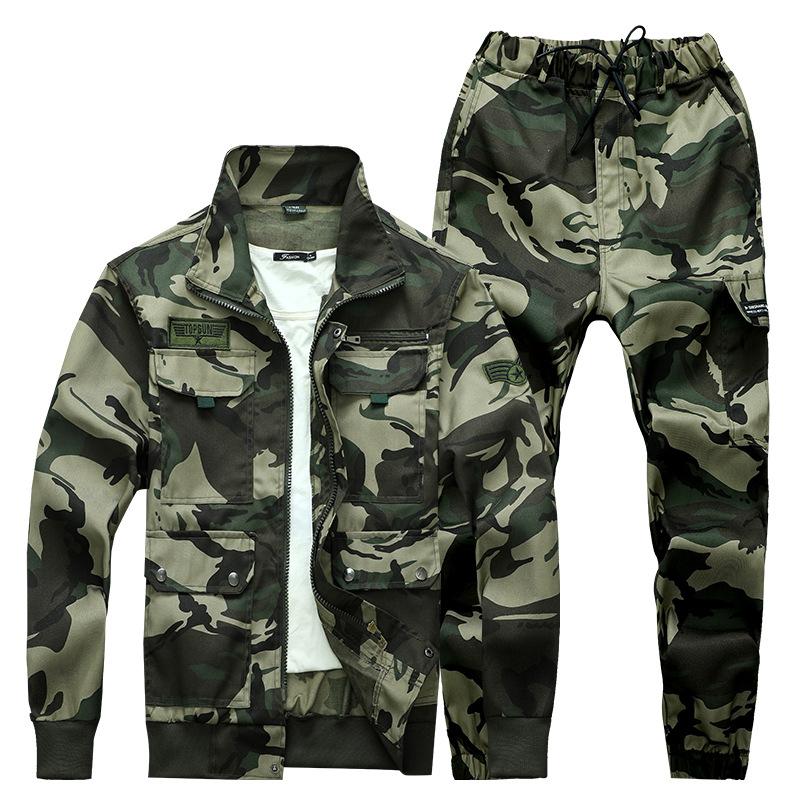 迷彩服 セットアップ メンズ 上下セット 作業服 迷彩柄 カーゴパンツ