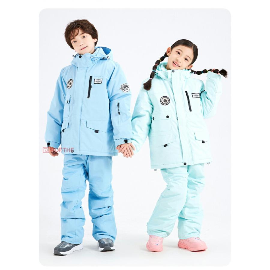 スノーボードウェア キッズ 上下セット スキーウェア セットアップ