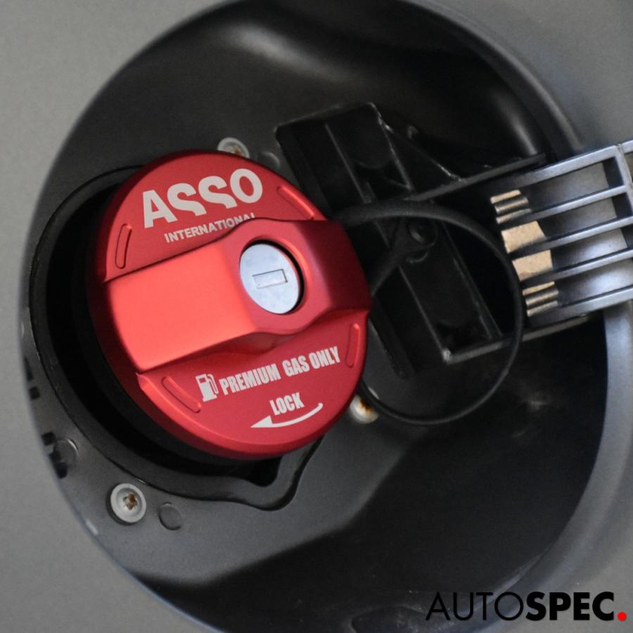 アバルト（ABARTH） ASSO ASSPIDE アルミ フューエルキャップカバー