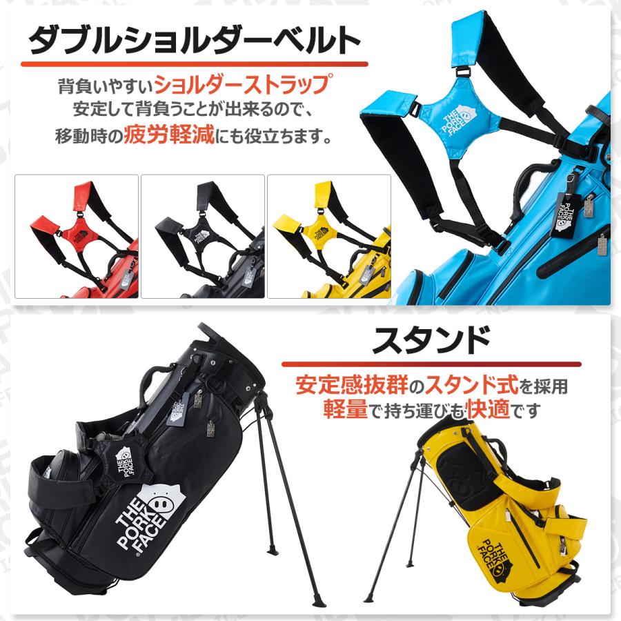 ポークフェイス THE PORK FACE ゴルフ キャディバッグ スタンド