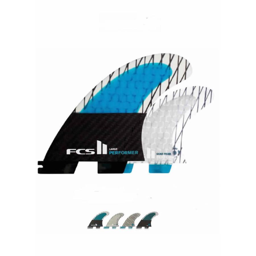 新品】FCS （エフシーエス） FCSII PERFORMER CARBON QUAD S [BLUE