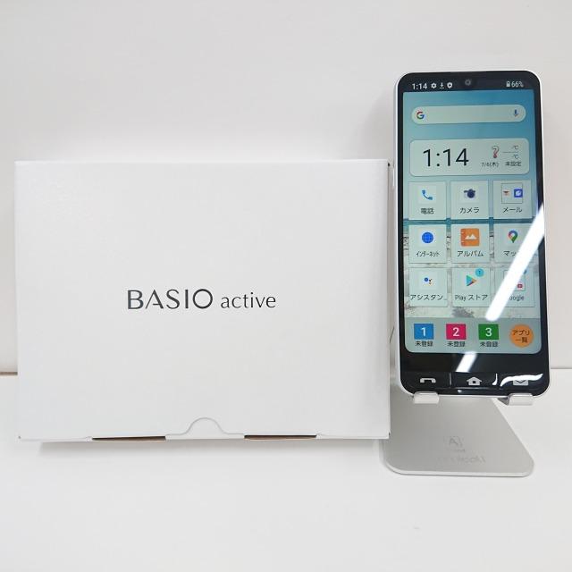 BASIO active SHG09 au シルバー 送料無料 即決 本体 c01730 : アーク