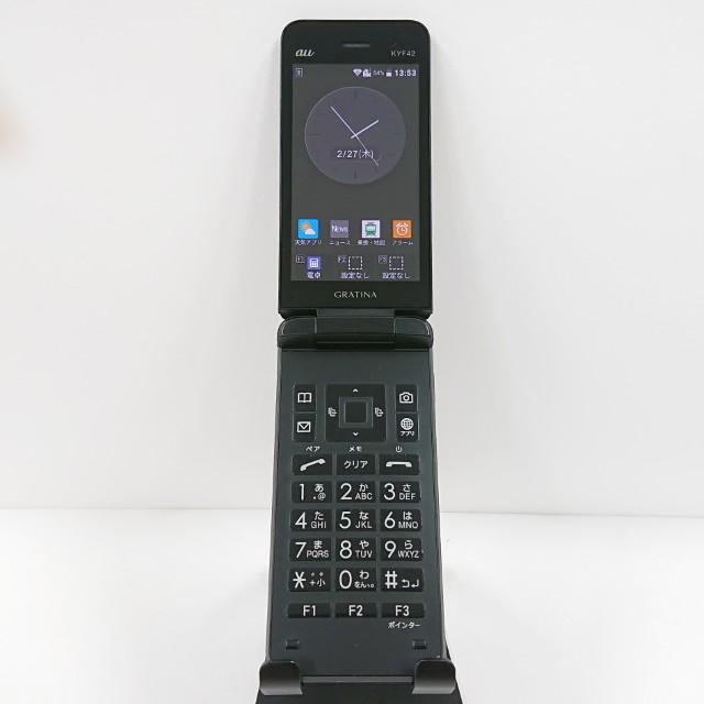 GRATINA KYF42 au ブラック 送料無料 即決 本体 c10189 : アーク