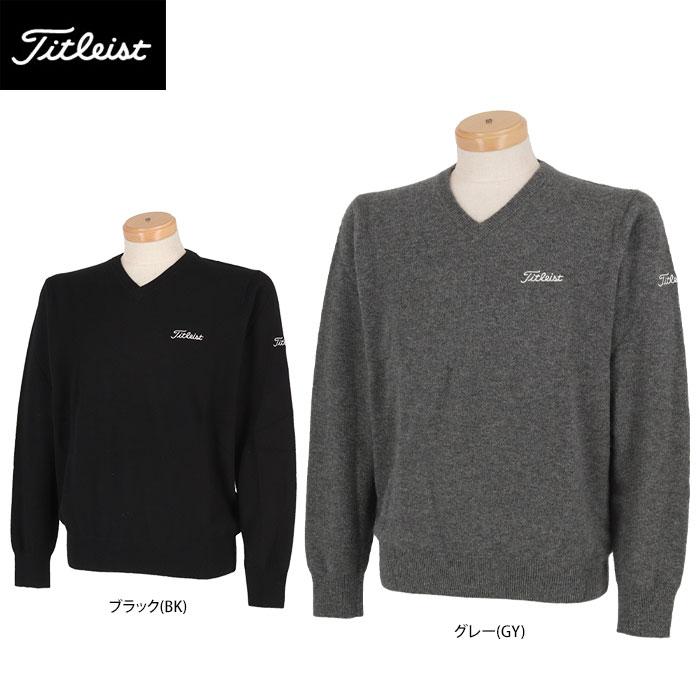 Titleist（タイトリスト） セール♪ メンズ カシミヤ 長袖 Vネック